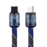 YYAUDIO Power Cable HiFi Audio Cable OCC EU/US Vseries Connector Amplifier, Filter 1m 1.5m