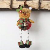 Christmas tree decorations, plush hanging ornaments for holiday parties, Santa Claus, snowman, reindeer, Christmas home decorations
