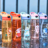Bouteille d'eau pour enfants de 500ml avec paille sans BPA, tasse d'école saine pour boire des enfants