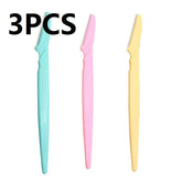 3/5 Piece Eyebrow Trimmer Set for Women, Makeup Beauty Eyebrow Hair Removal Hairdressing Tool, Steel Blade, Facial Eyebrow Razor, Trimmer