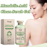 Gel gommage propre pour le corps à l'acide mandélique, exfoliant doux, dissolvant de peau morte, lissant, soins pour la peau, hydratant, nettoyage en profondeur