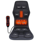 Masseur de dos électrique infrarouge, chaise de Massage complète du corps, coussin chauffant, vibrateur, voiture, maison, bureau, matelas lombaire pour le cou, tapis de chaise