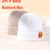 1/2/3 piece knitted winter baby hats for children, keep newborn infant hats for boys and girls, baby accessories for newborns