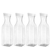 Large plastic water bottle with flip-top lid, square-based juice container, clear plastic water bottle, milk/drink bottle, 50 oz