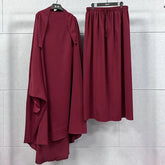 Ramadan abayas for Muslim women, 2-piece set, hijab dress, prayer garment, abaya, long ti' imar, Arabic dress, Islamic clothing