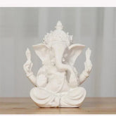 Handmade sandstone Ganesha Buddha elephant statue, sculpture for home and living room decoration