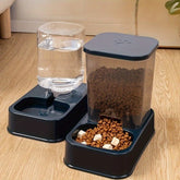 Automatic cat and dog feeder with water dispenser, pet bowl and drinker, intelligent portion control for cats and dogs, battery-free