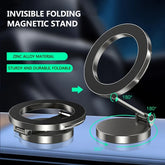 Support de téléphone magnétique pour voiture avec 360 ° Support de tableau de bord pliable rotatif compatible avec tous les smartphones jusqu'à 7 pouces