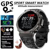 T-rex 3 Ultra GPS Smartwatch with Built-in Dual-Band GNSS, Compass, Barometric Altimeter, 5ATM IP69K Waterproof, AMOLED Display, and Calling Function