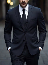Men's three-piece white suit, wrinkle-resistant, iron-free, formal business suit with non-stick fur trim, four-season workwear.