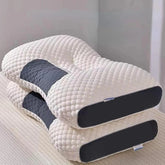 Oreiller de Massage SPA 3D, soutien cervical et oreiller d'allaitement bien pour dormir, aide au sommeil et protéger le cou, oreiller en coton tricoté