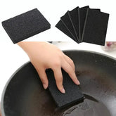 Éponge de nettoyage émeri noire, brosse de nettoyage, Agent détartrage, chiffon d'essuyage, Pot à récurer, outils de cuisine, Nano éponge, 3/5 pièces