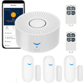 Wireless security alarm system with motion sensor, anti-burglary siren, Wi-Fi, smart home, sunflower, Smart Life app