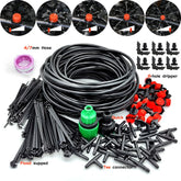 Kit d'irrigation goutte à goutte pour jardin, système d'arrosage automatique, buses pour terres agricoles, bonsaï, plante, fleur, serre végétale, 1/4 en effet