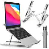 Support pour ordinateur portable, sept niveaux réglables, support pliable pour tablette de rehaussement et de refroidissement pour ordinateur portable