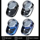 Mini rasoir électrique de voyage pour hommes, avec affichage numérique, tondeuse à barbe, lavable, Rechargeable, format de poche, Portable