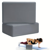 Set of 2 yoga blocks – Made of high-density foam, lightweight, supportive, and odorless – Essential yoga equipment for women, gym