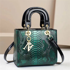 Luxury Leather Handbags for Women, Shoulder Bag, Top Handle, Trendy