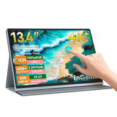 Intehill-Moniteur portable à écran tactile, 13.4 pouces, 4K, 3840x2400, 500nits, 100% sRGB, U13ZT, XBox, PS4, 5, Switch, PC portable, extension