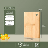 Bamboo kitchen cutting board, rectangular knife board, thick solid wood cutting board, wooden and fruit cutting board