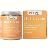 MELAO Hot Cream Massage Gel - Natural and 87% Organic Anti-Cellulite Slimming Lotion Fat Burning Massage Weight Loss Cream
