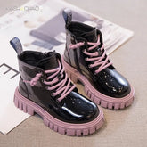 Bottes de neige imperméables pour enfants, style britannique, bottes de rinçage pour enfants, bottes chaudes pour garçons et filles, mode automne et hiver, 3 à 15 ans