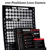 100 jeu de Position sexuelle Couples Position sexuelle panneau à gratter affiche jeu d'amour Scratch Date nuit jeu à gratter pour adultes jouets sexuels