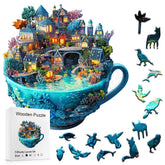 Puzzle fantastique en bois : cadeau idéal, jeu familial stimulant et artisanat de décoration pour la maison