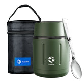 FEIJIAN – Thermos alimentaire 500ml, bocal alimentaire isolé sous vide en acier inoxydable 316 avec cuillère, boîte à déjeuner pour enfants