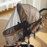 Moustiquaire pour poussette – Couverture complète, avec maille dense pour une protection des insectes améliorée, équipement d'extérieur anti-moustiques pour poussette en polyester