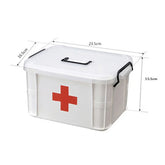 First aid kit, medicine storage box, portable emergency box, double-layer home medicine boxes, medical kit, storage organizer