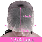 4/27 Highlight Right 13x6 13x4 HD Lace Front Human Hair Wigs 220 Density Brazilian Ombre Transparent Lace Front Wig 46 inches