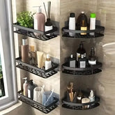 HOStorage-Étagère d'angle murale sans perçage T1, support de rangement pour douche