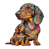 Wooden puzzle in the shape of an irregular animal, colorful succulent wooden puzzle, magic puzzle, intellectual toy, educational toys, baby toy