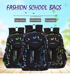 SR-Waterproof Primary School Backpack for Boys, Book Bag, Orth4WD