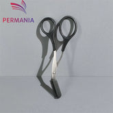 Eyebrow trimmer scissors with comb, for women and men, stainless steel safety scissors, facial shaver, makeup, beauty