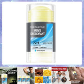 Natural deodorant stick for men, antiperspirant, keeps you dry, long-lasting fragrance, eliminates underarm odor, refreshing underarm stick