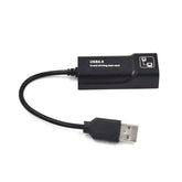 USB 2.0 to RJ45 Ethernet Adapter – 100 Mbps Wired Network Card for Computer/Laptop, Driver-Free Plug & Play