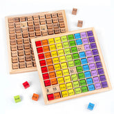 Jouets éducatifs en bois Montessori pour enfants, jouets pour bébés, Table de Multiplication 99, mathématiques préscolaires, arithmétique, outils pédagogiques, cadeau