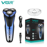 VgazElectric Rasoir Professionnel Étanche Barbe Tondeuse 3D Flottant Rasage Rechargeable Électrique pour Hommes V-306