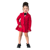 Children's clothing, long-sleeved jacket and mini-skirt, 2-piece set for girls aged 2 to 8 years, autumn