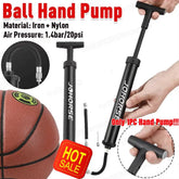 Pompe à air manuelle multifonction pour ballon de football, gonfleur de football portable, pompe de basket-ball compacte, pompe à air manuelle pour ballon de football et volley-ball