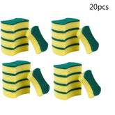 20/30 Pieces Kitchen Dishwashing Sponge Nano Emery Magic Clean Scrub Pot Rust Spot Remover Sponge Cleaning Brush Kit