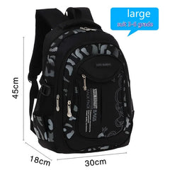 SR-Waterproof Primary School Backpack for Boys, Book Bag, Orth4WD
