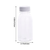 Bouteille d'eau en plastique transparente pour enfants, bouteille de jus, bouteille de lait en l'horloge, bouteille de boisson avec couvercle, portable AfricWater HI, 200ml, 6 pièces