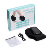 Electric ankle protector with 3 heating levels, hot compress, vibration massage, cordless foot massager, ankle joint protection, and heating strap.