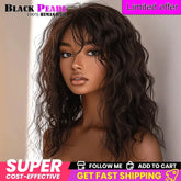 Perruques de Cheveux humains supérieures coupe lutin courte brun naturel Multi séparation 100% vrais Perruques de Cheveux humains Perruques Cheveux Humains de haute qualité