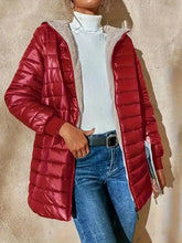 Veste longue à capuche pour femmes, coupe ample, manteau en coton doublé polaire, confortable, Style décontracté, mi-long, Parka, vêtements d'extérieur