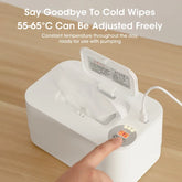 Chauffe-lingettes humides pour bébé, avec affichage LED, distributeur de serviettes humides, Portable, USB, chauffe-lingettes pour bébé, boîte chauffante pour serviettes, maison/voiture