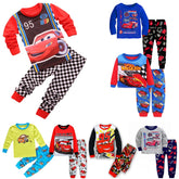 Printemps automne ensembles de vêtements pour enfants garçons 95 voitures McQueen vêtements de nuit de dessin animé vêtements enfants Pyjamas ensemble bébé filles coton Pyjamas